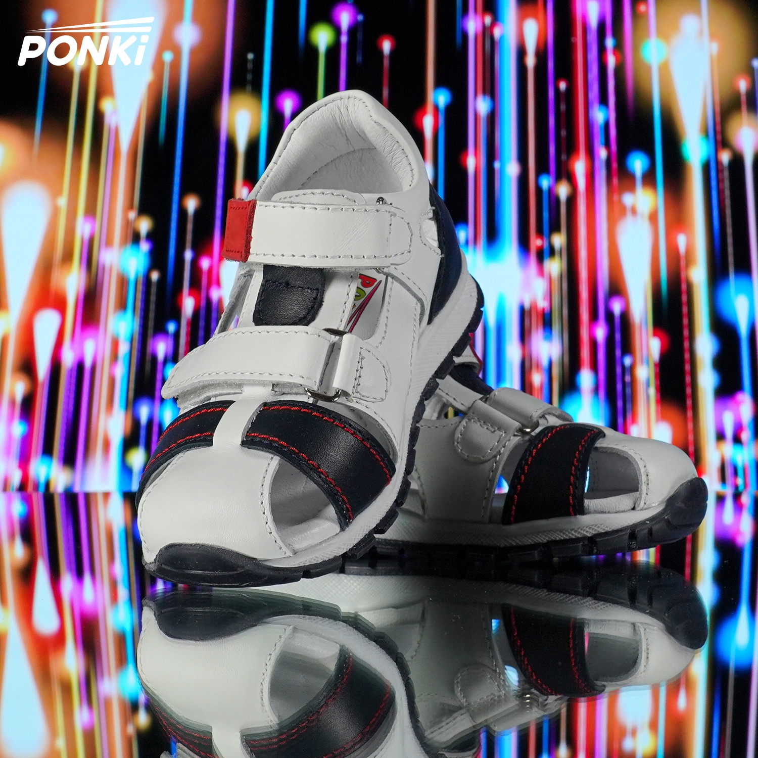 Baby sandals PONKI TUNDERNESS White - B66-2 - №19-21, №22-25