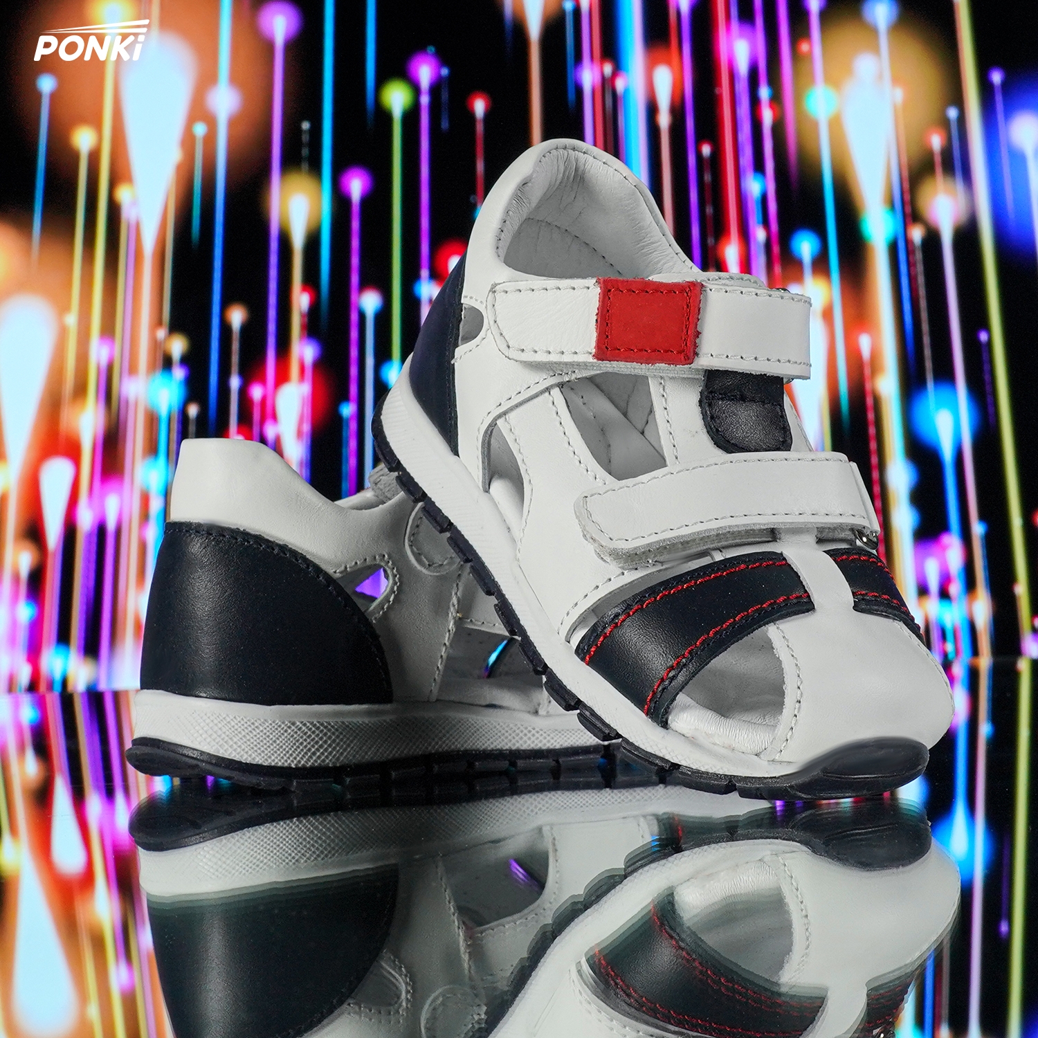 Baby sandals PONKI TUNDERNESS White - B66-2 - №19-21, №22-25