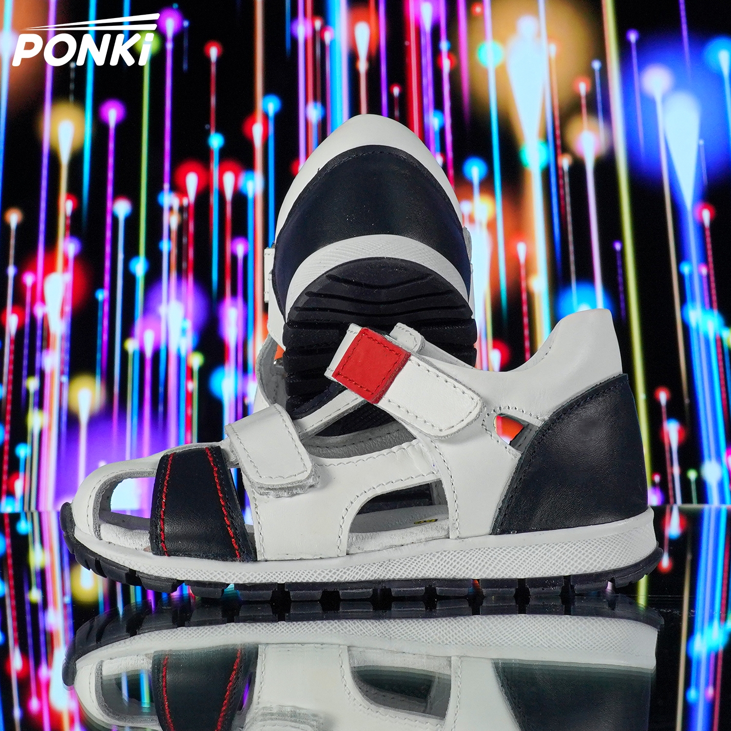 Baby sandals PONKI TUNDERNESS White - B66-2 - №19-21, №22-25