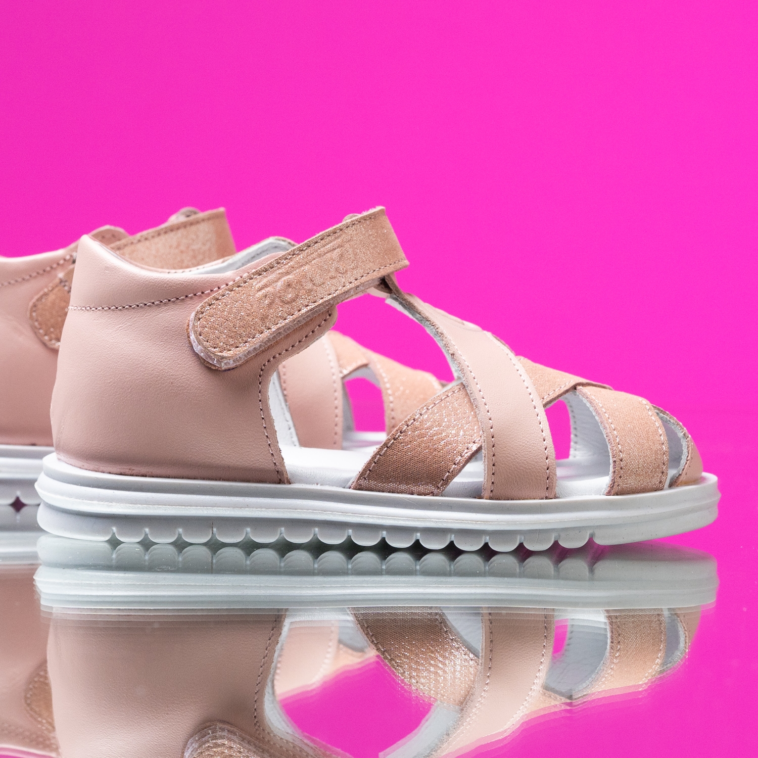 Baby sandals PONKI Woven Powder №19-25