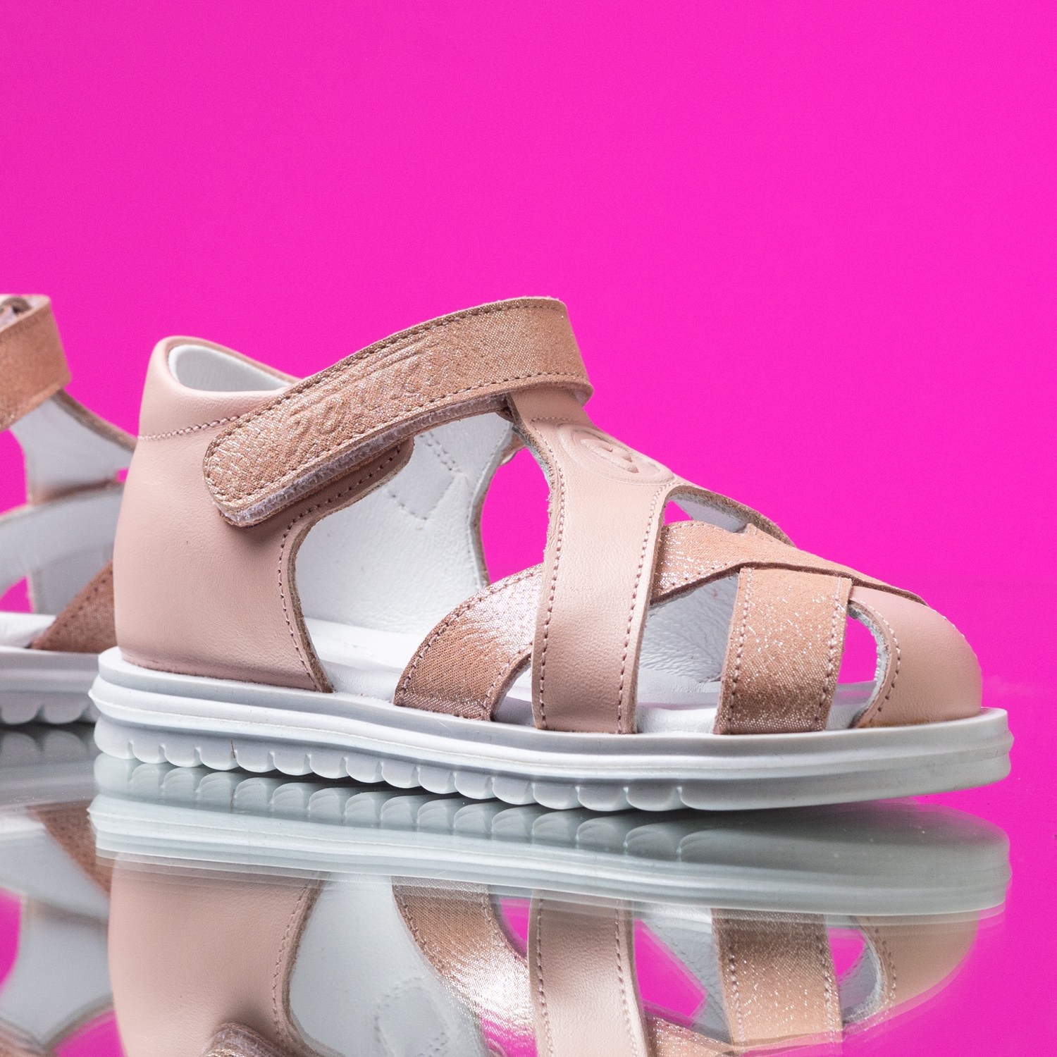 Baby sandals PONKI Woven Powder №19-25