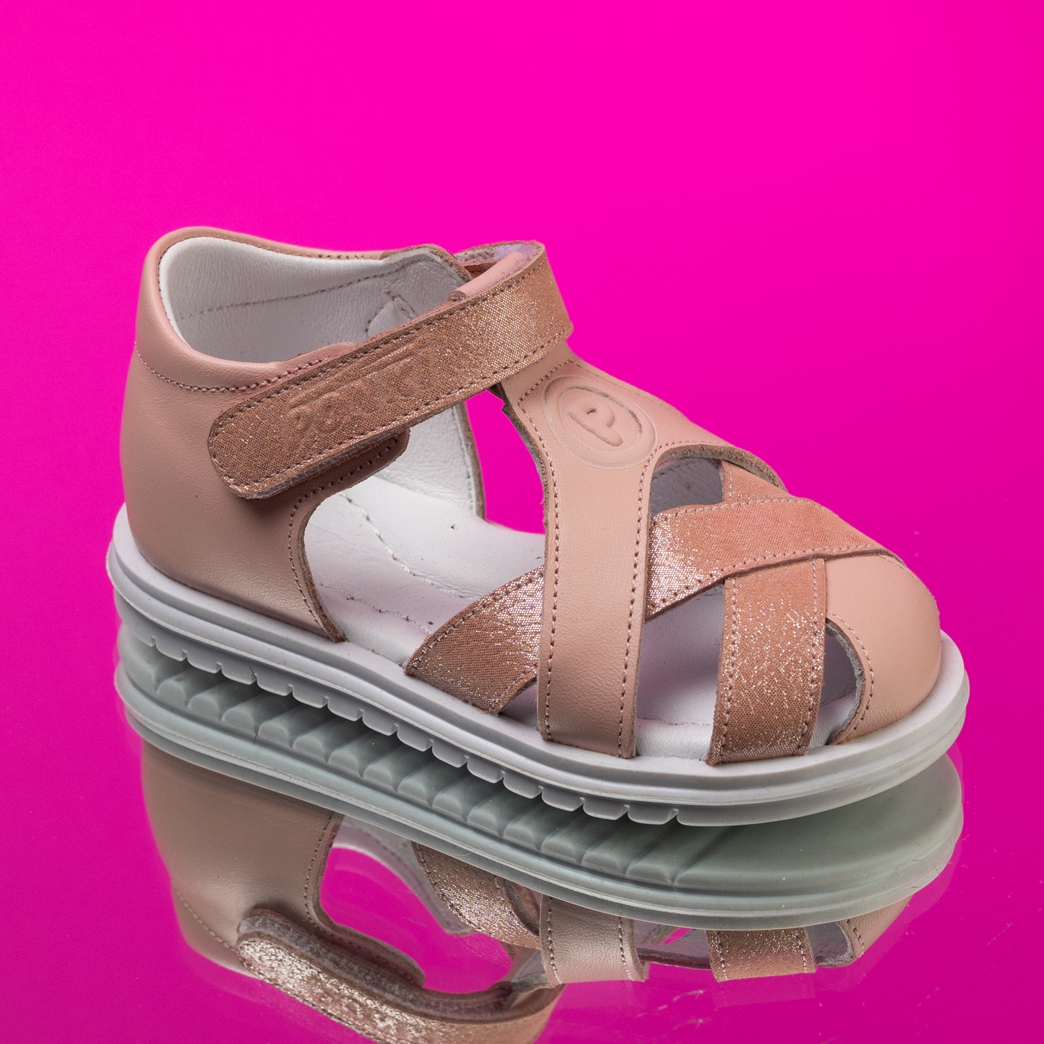 Baby sandals PONKI Woven Powder №19-25