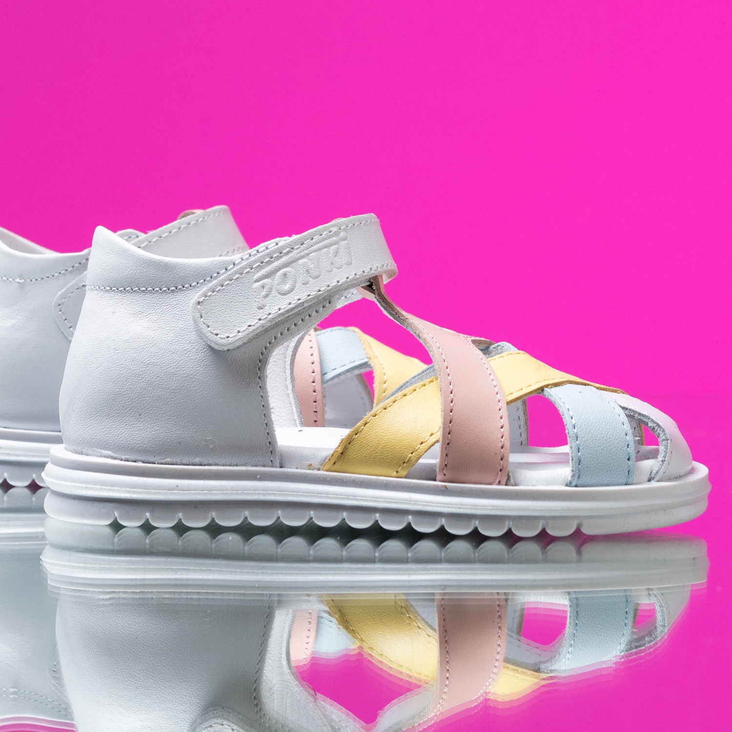 Baby sandals PONKI Woven Rainbow №19-25