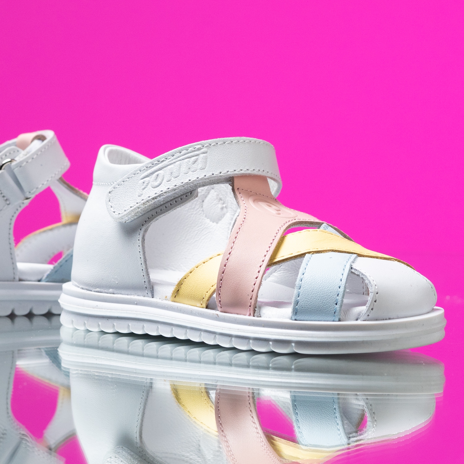 Baby sandals PONKI Woven Rainbow №19-25