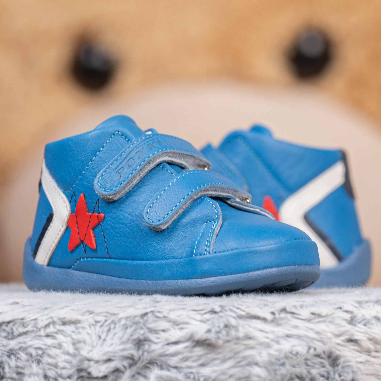Baby shoes PONKI ATOM STAR BLUE-RED №19-21