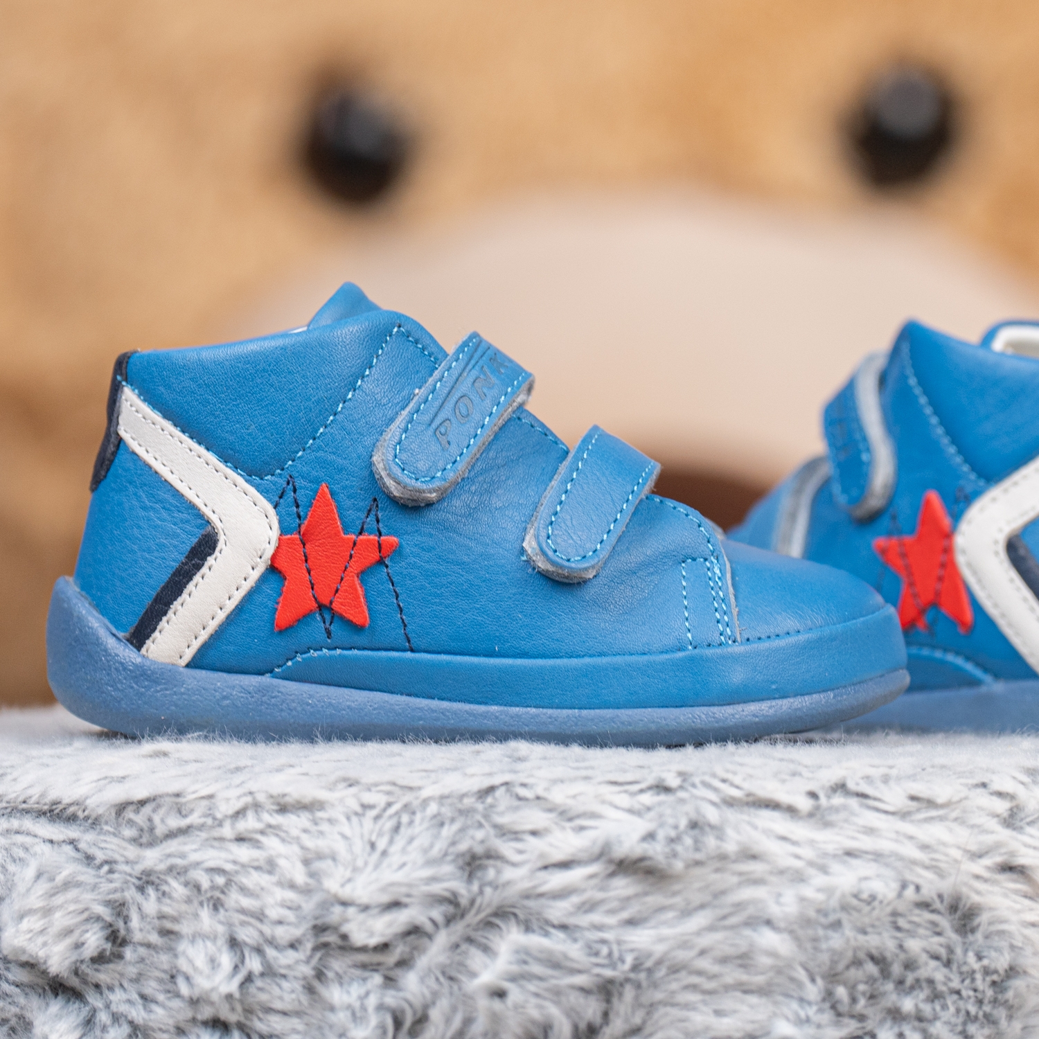 Baby shoes PONKI ATOM STAR BLUE-RED №19-21