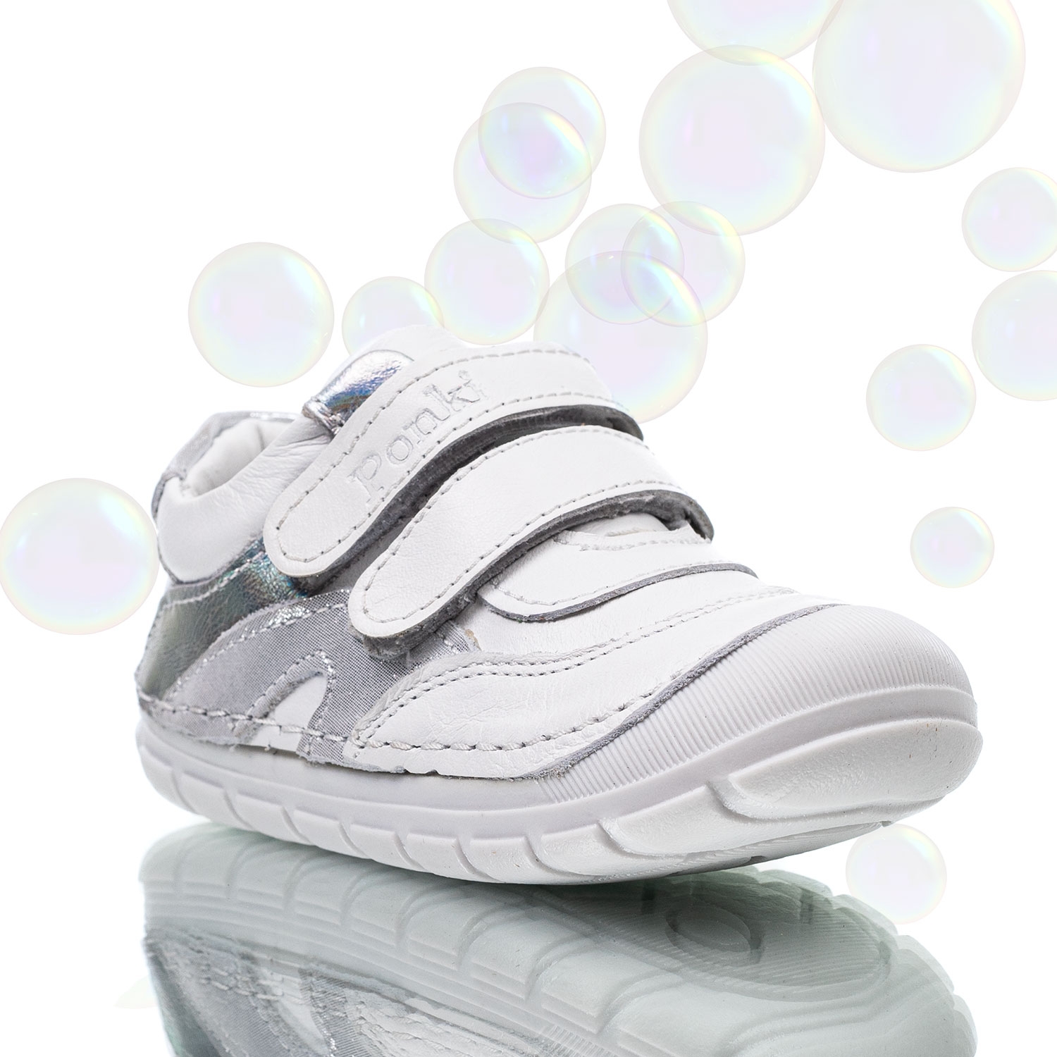 Baby shoes PONKI BAREFOOT FALKA White №20-25