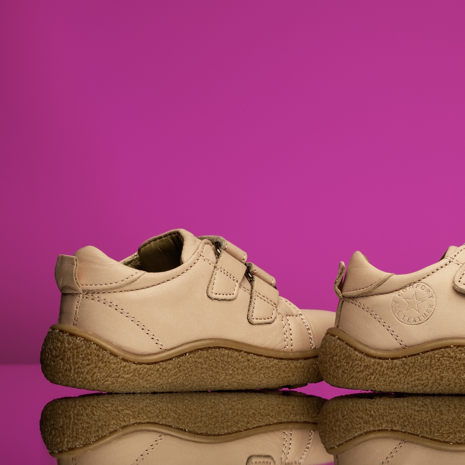 Baby shoes PONKI BAREFOOT Kamper Lepi Powder №22-26