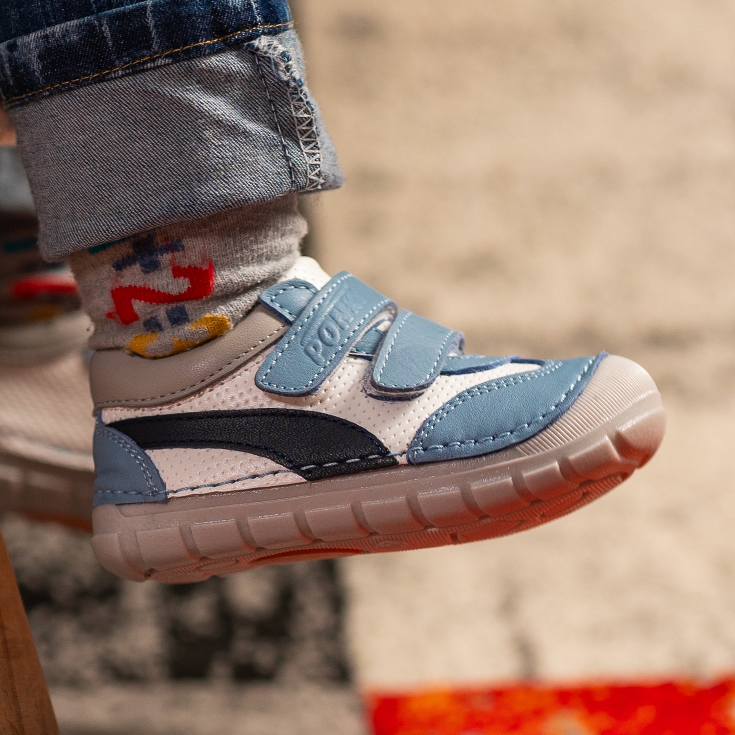 Baby shoes PONKI BAREFOOT LYNN'S BLUE №19-21