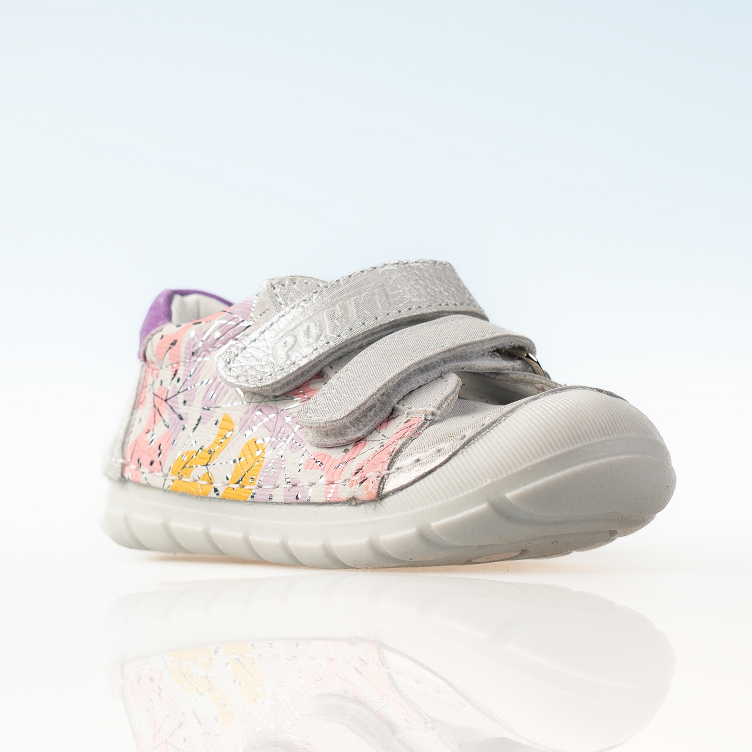 Baby shoes PONKI BAREFOOT MELAAN SILVER №19-25
