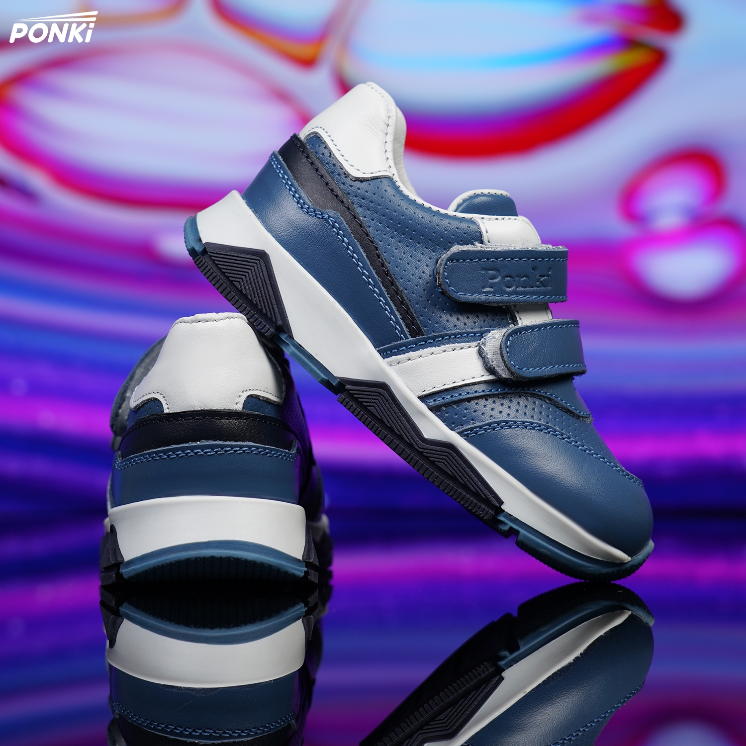 Baby shoes PONKI BONNE BLUE №19-21, №22-25