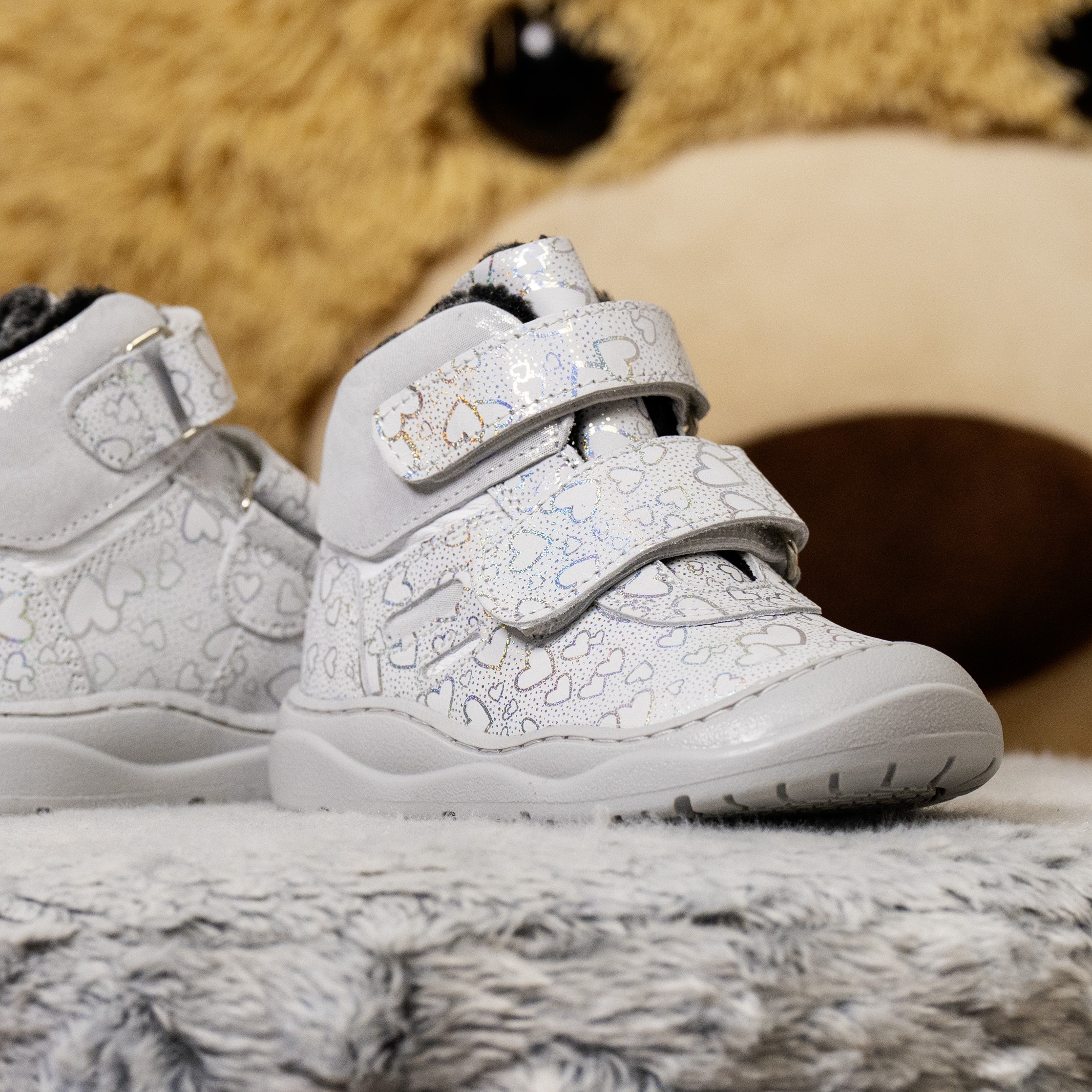 Baby Shoes PONKI Delore Silver Size 19-21