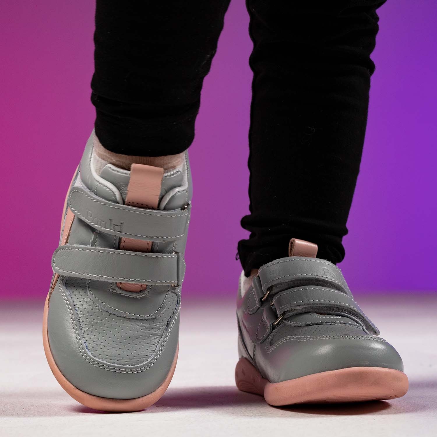 Baby shoes PONKI Eldorance-Girl Grey - Powder №20-21, №22-25
