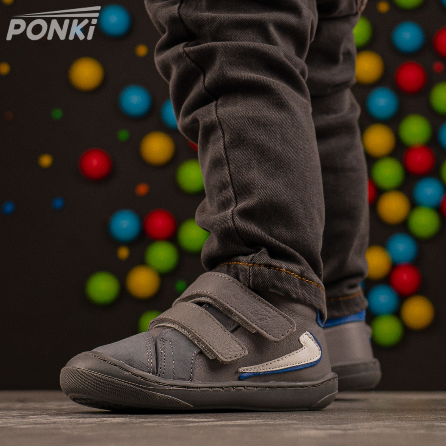 Baby shoes PONKI FLASH GREY №19 - 21
