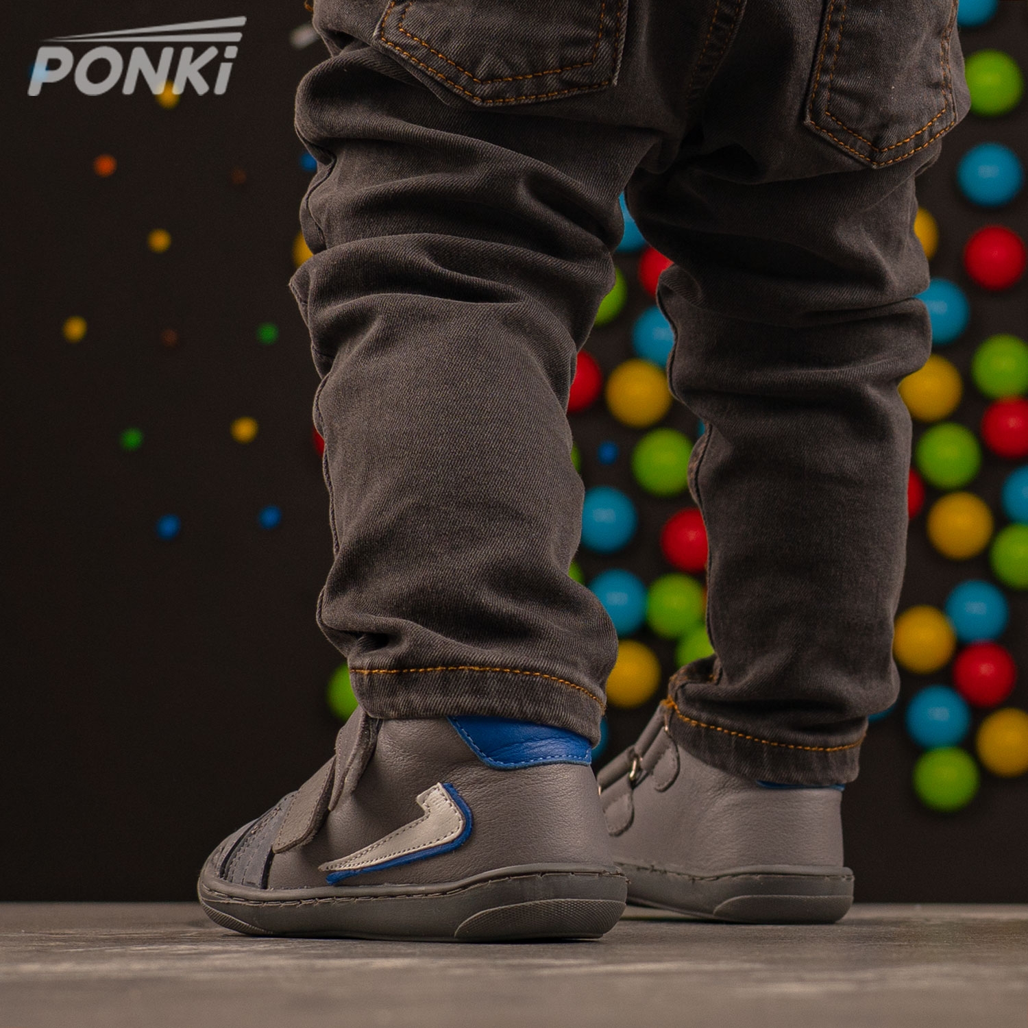 Baby shoes PONKI FLASH GREY №19 - 21