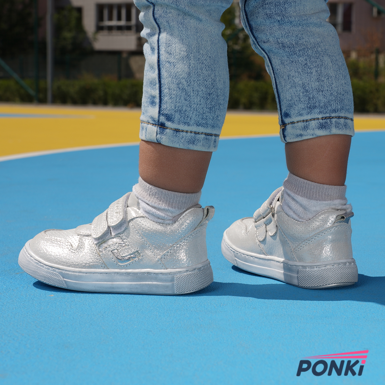 Baby shoes PONKI GENEL SILVER №21-25