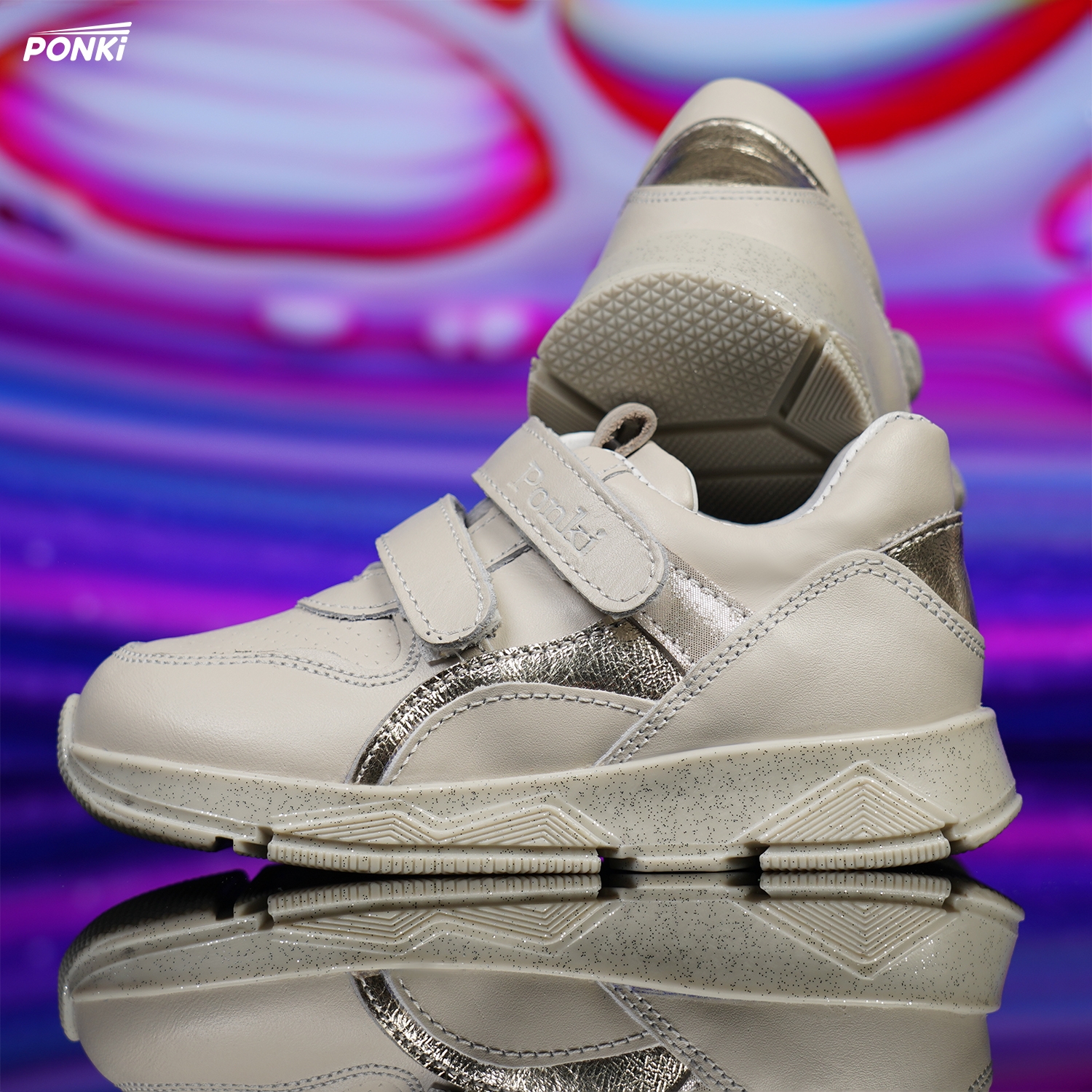 Baby shoes PONKI QUADRA BEIGE №19-21, №22-25