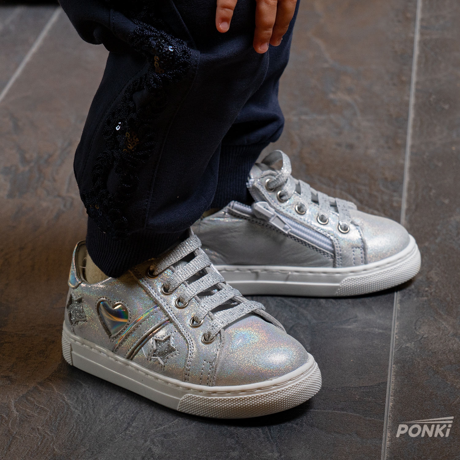 Baby shoes PONKI STARLIGHT SILVER №22-25