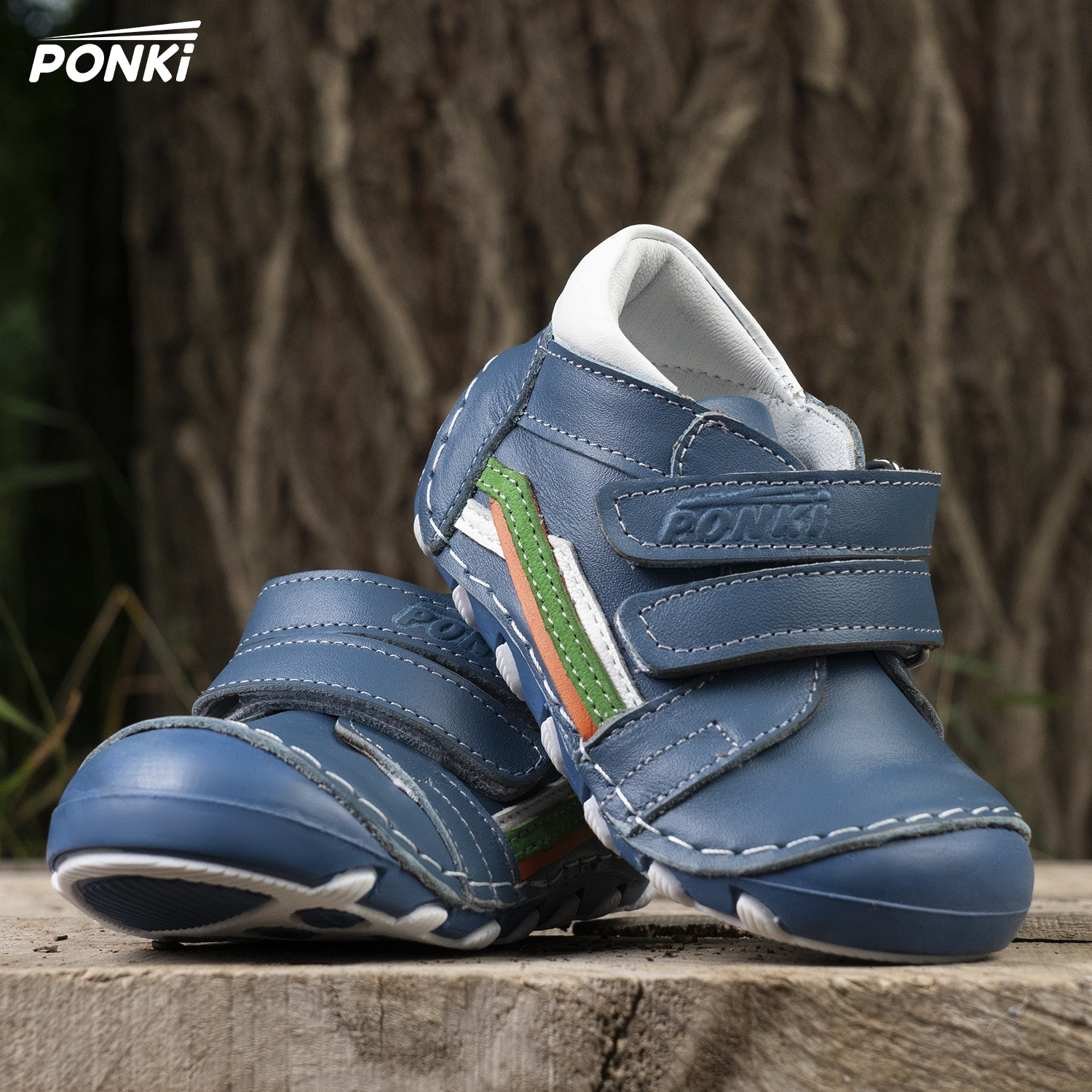 Baby shoes Puffy PONKI StrayLine Jeansblue №19-21