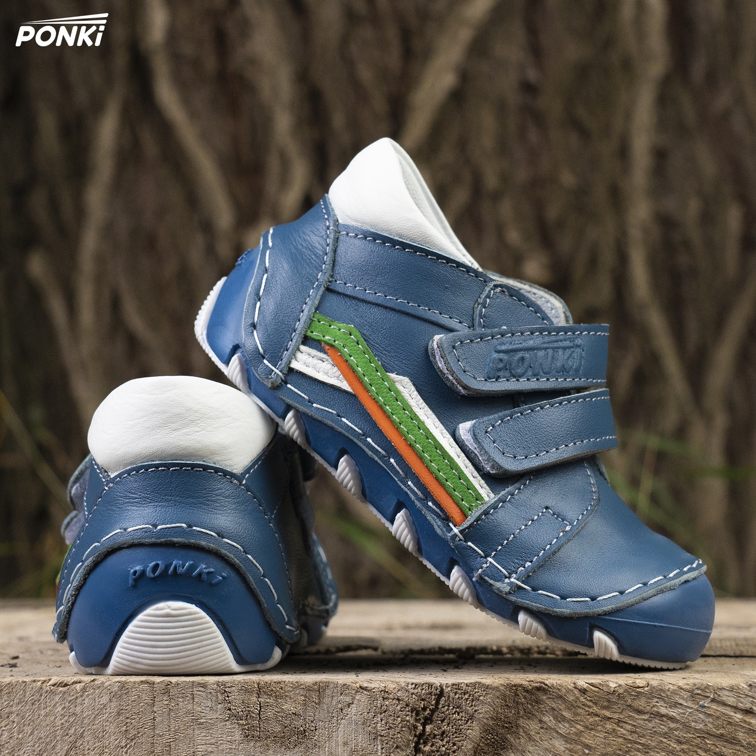 Baby shoes Puffy PONKI StrayLine Jeansblue №19-21