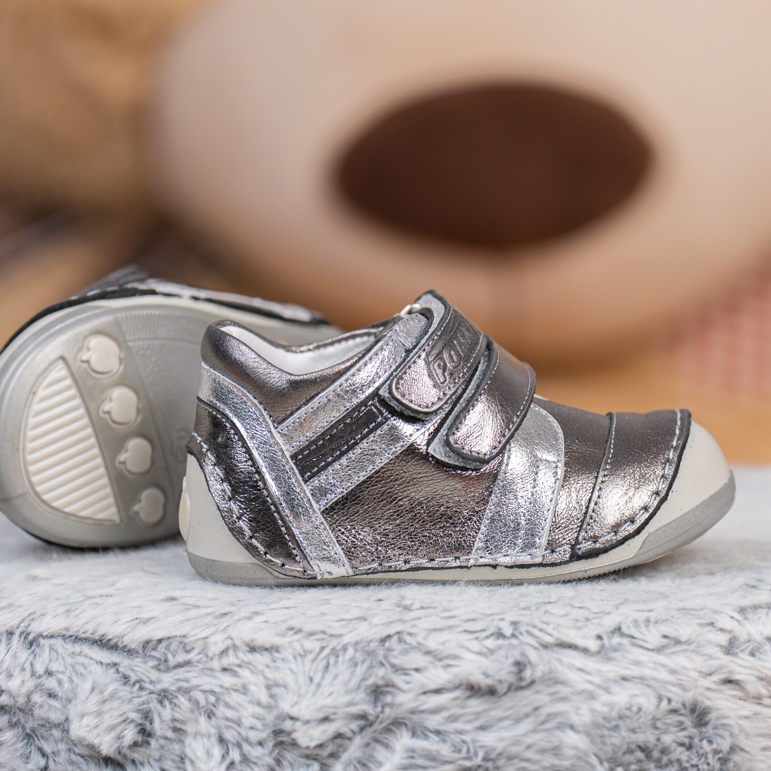 Baby shoes PUFFY RAINBOW Platinum №19-21