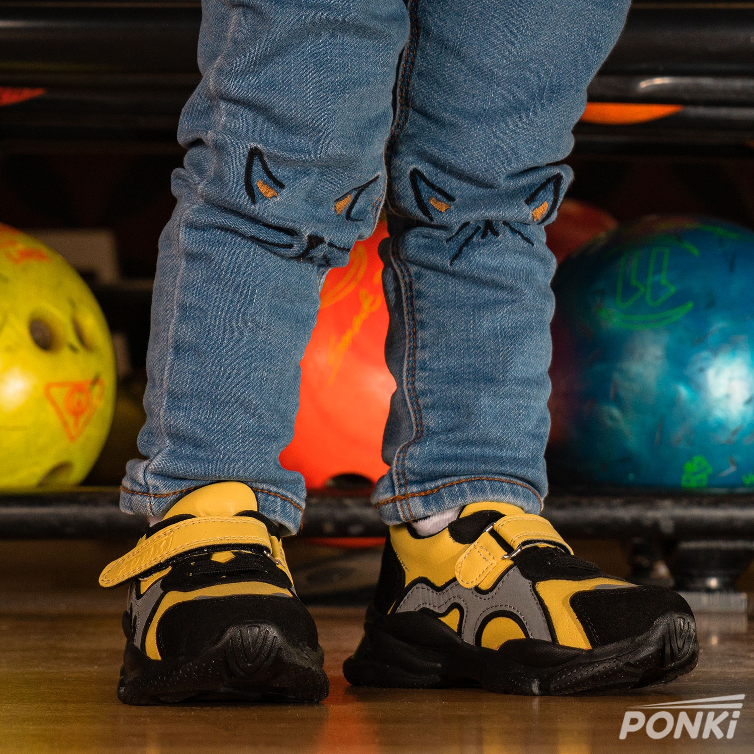 Baby sneakers PONKI NOISE YELLOW №22-25