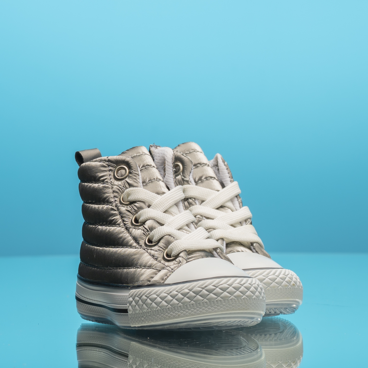 Baby sneakers with luminous sole PONKI CNW-RS PLATINUM №22-25