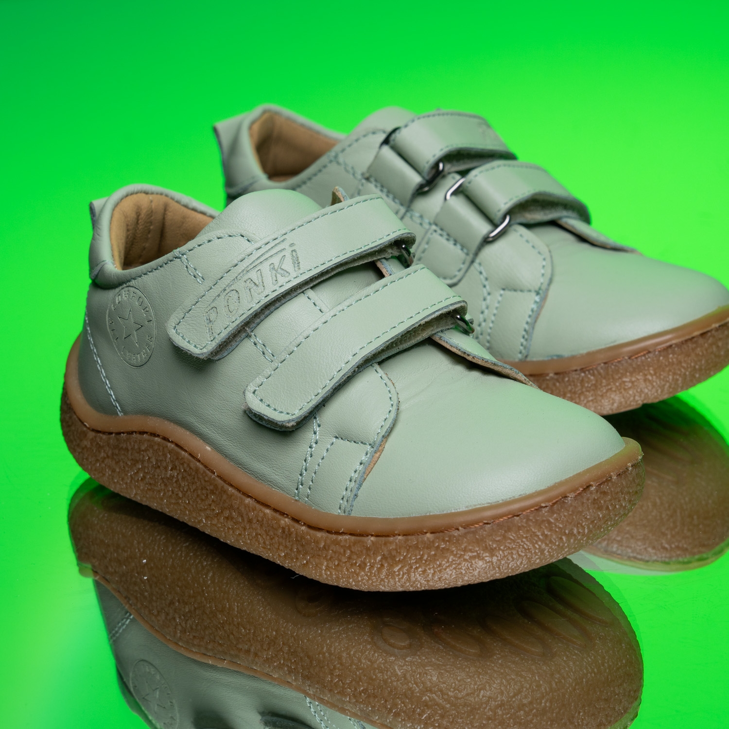 Бебешки обувки PONKI BAREFOOT Kamper Lepi Green №22-26
