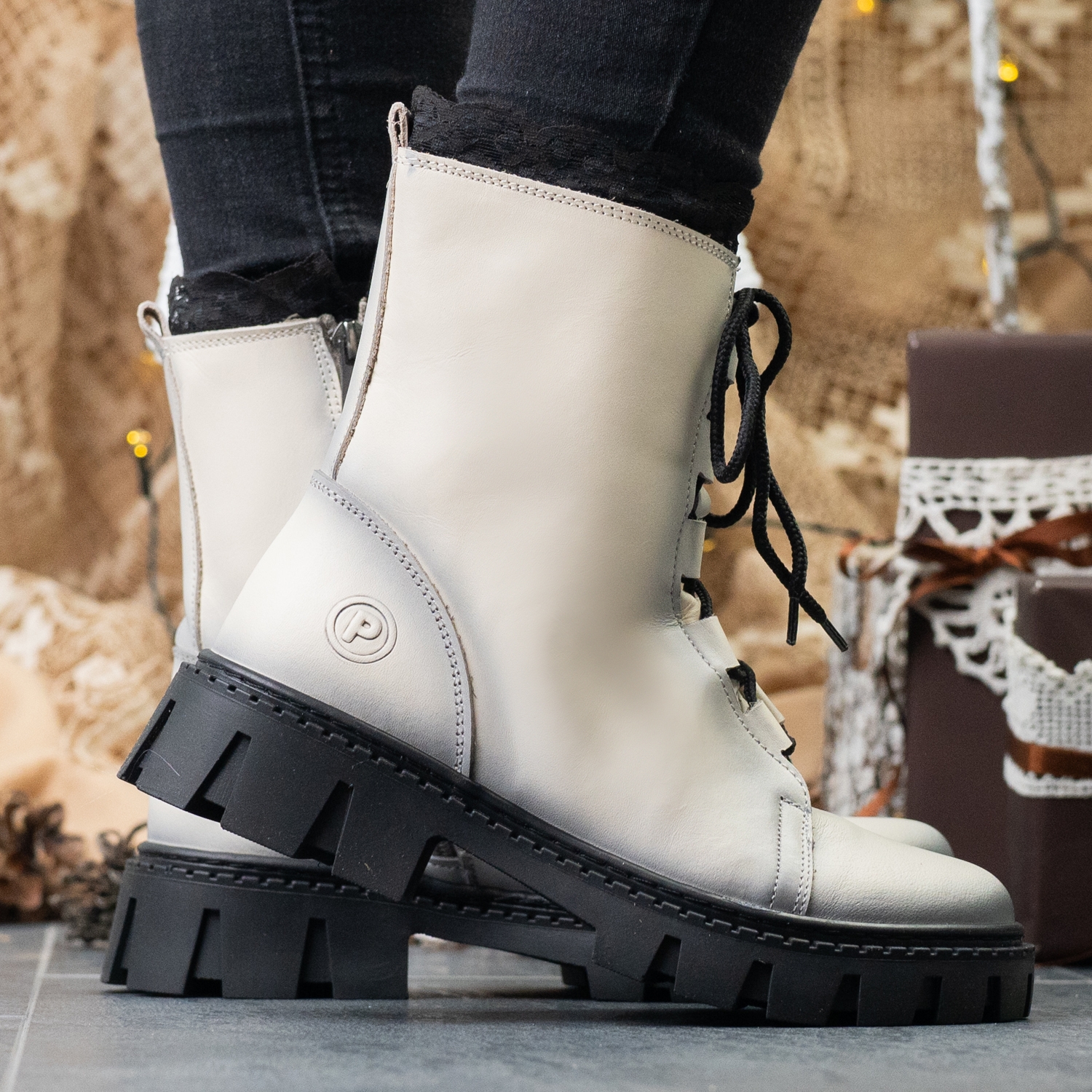 Children Boots PONKI JULIET BEIGE №26-30