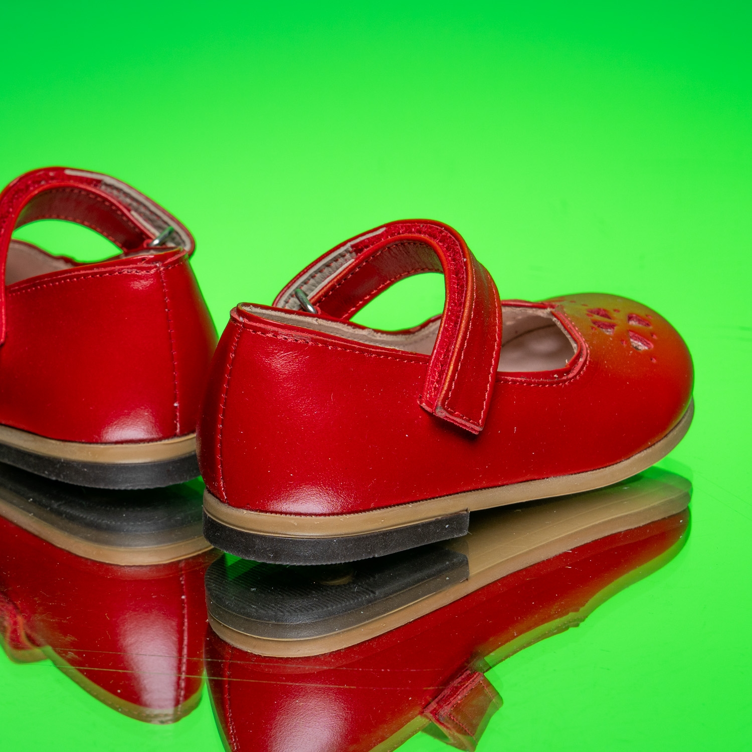 Children's ballerina shoes Bebbini Pandi Red, № 26-30