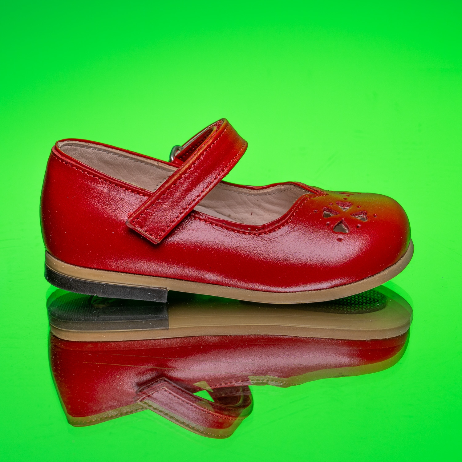 Children's ballerina shoes Bebbini Pandi Red, № 26-30