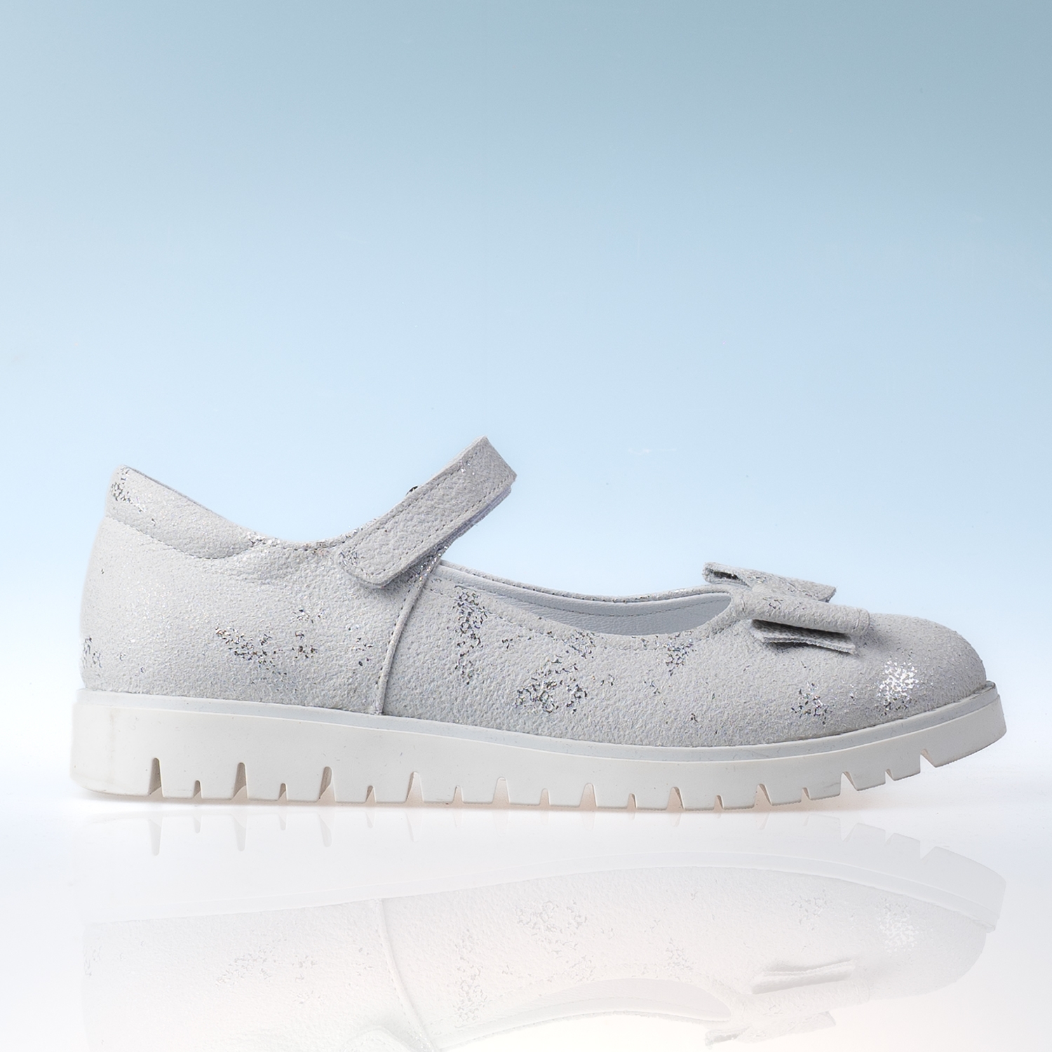 Children's ballerinas PONKI BELEZZA SILVER №26-30