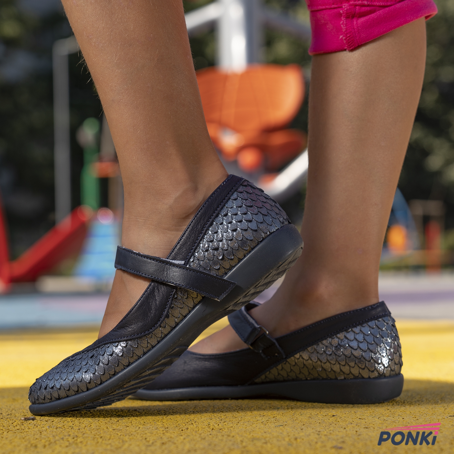Children's ballerinas PONKI Deneris Darkblue №31-36