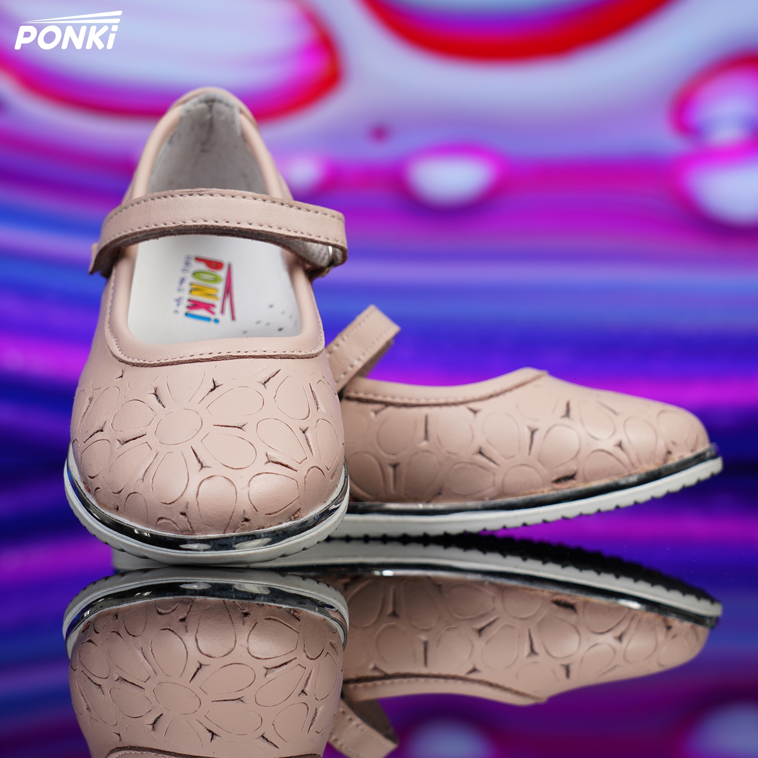 Children's Ballerinas PONKI QUITY POWDER, Sizes 31-36