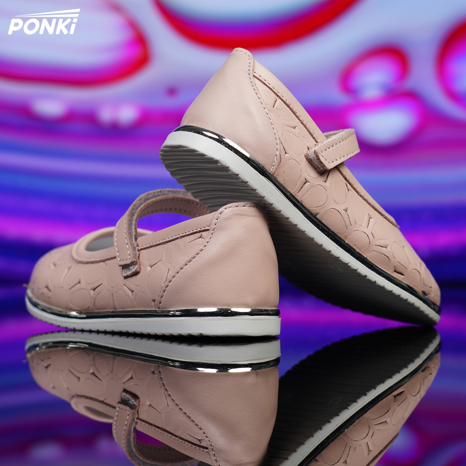 Children's Ballerinas PONKI QUITY POWDER, Sizes 31-36