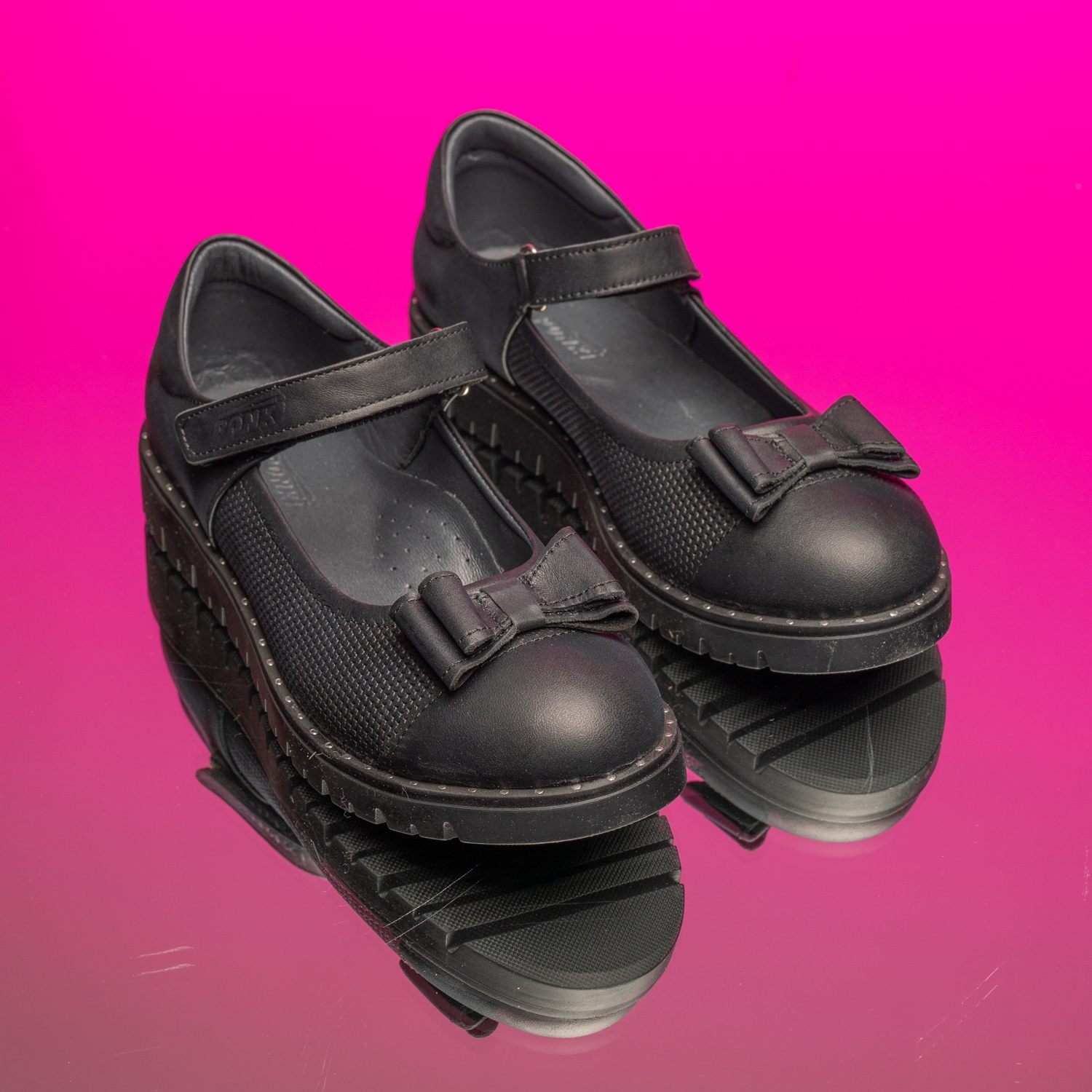 Balerini pentru copii **PONKI ELEGANZA Negru II** №31–36