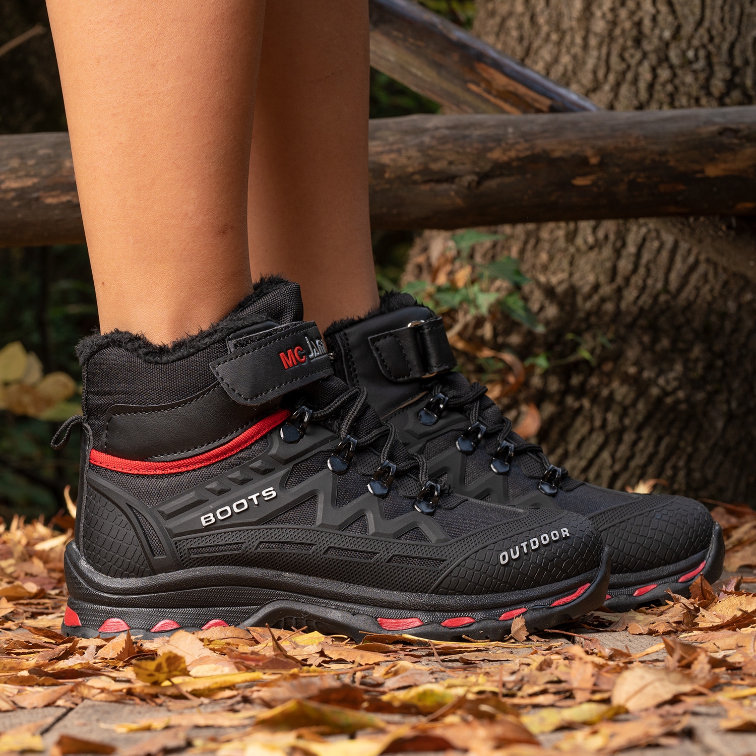 Children's boots MC Jamper Black-Red №31-35