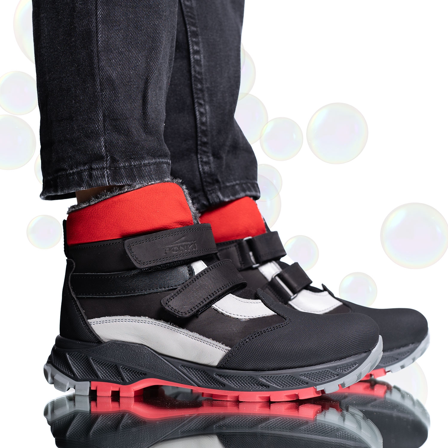 Children's boots PONKI Bravish Black №26-30