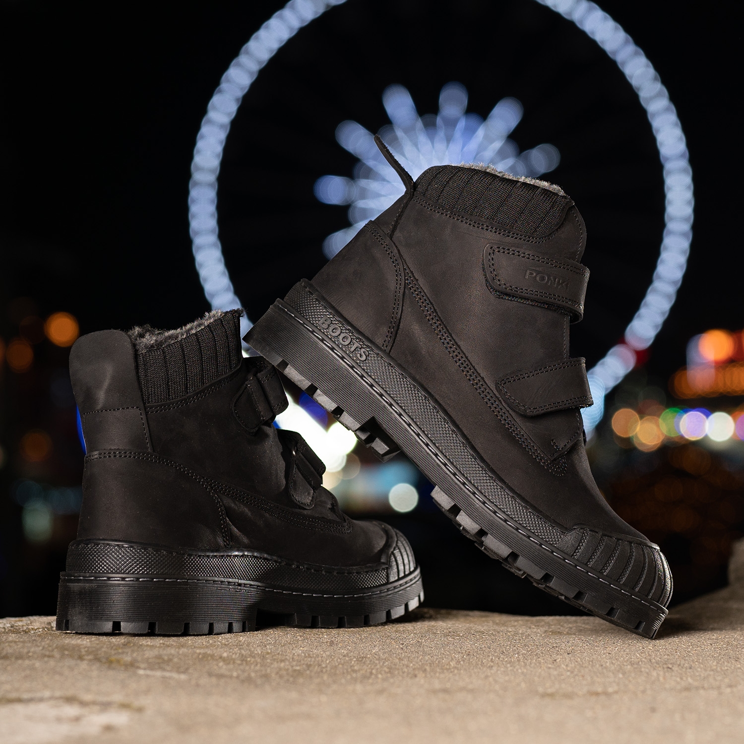 Children's boots PONKI Calmer BLACK №31-36
