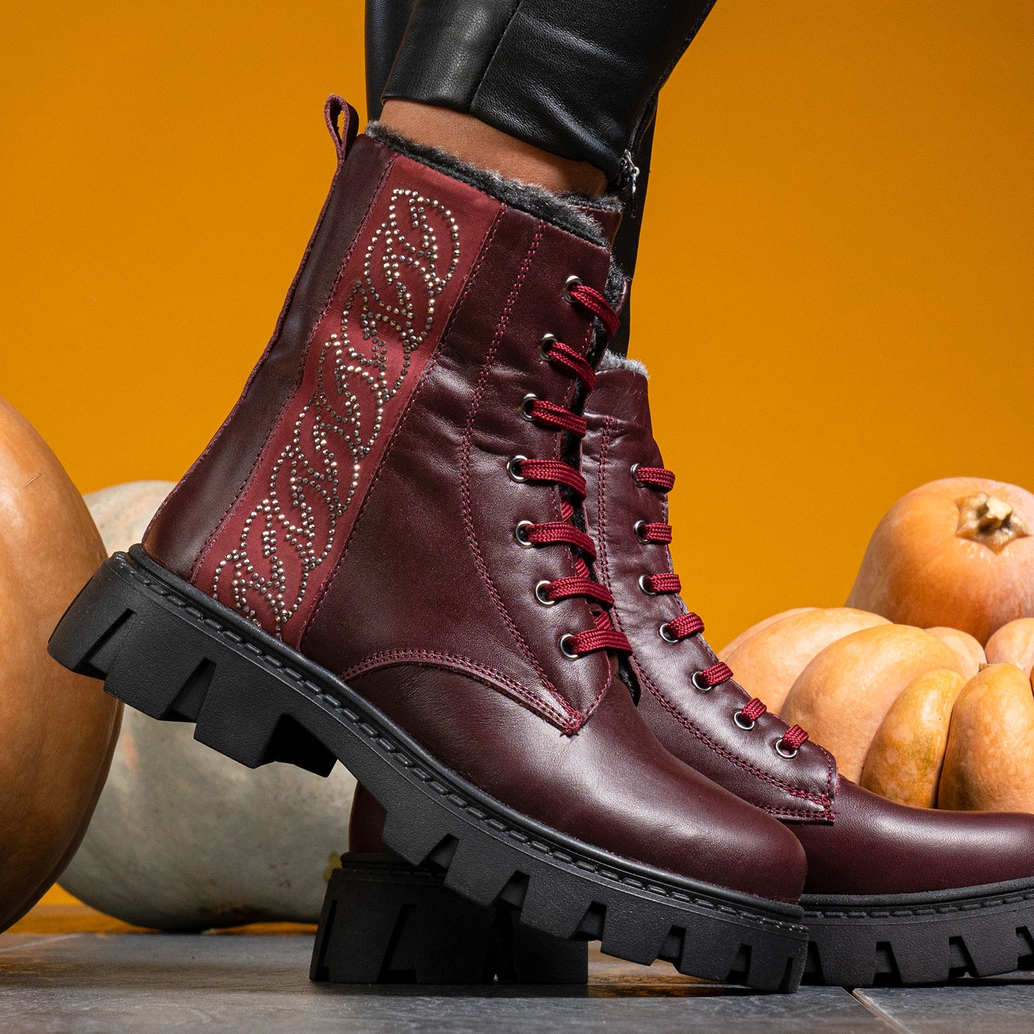 Children's boots PONKI Delhi Burgundy №31-36