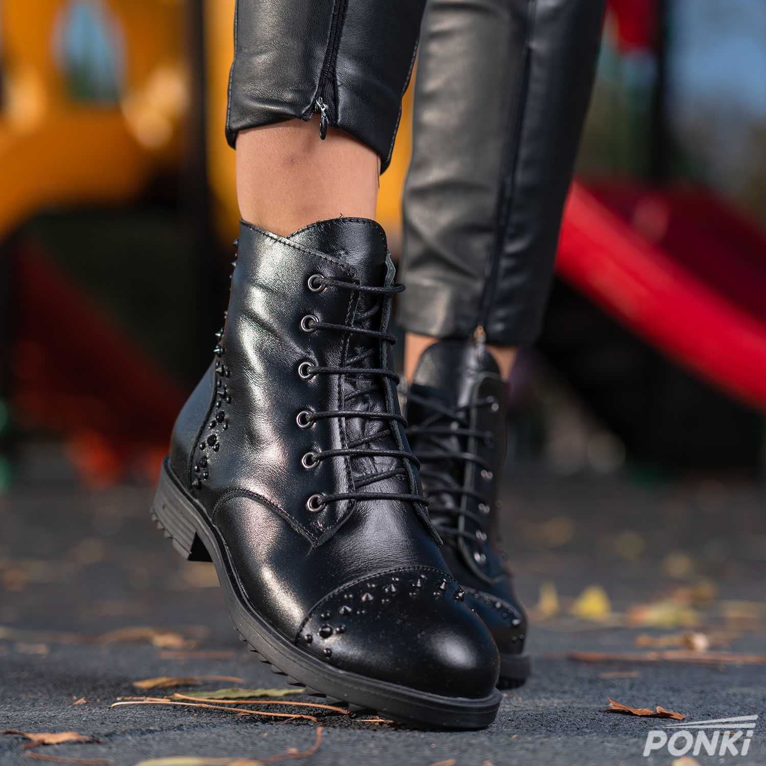 Children's boots PONKI ELGANDO BLACK №31-36