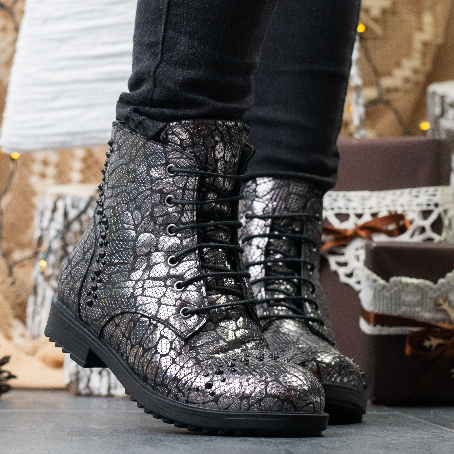 Children's boots PONKI ELGANDO PLATINIUM №31-36