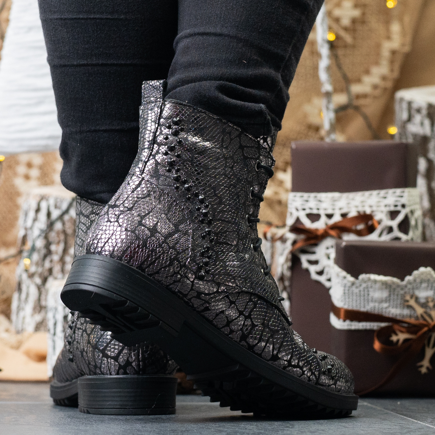 Children's boots PONKI ELGANDO PLATINIUM №31-36