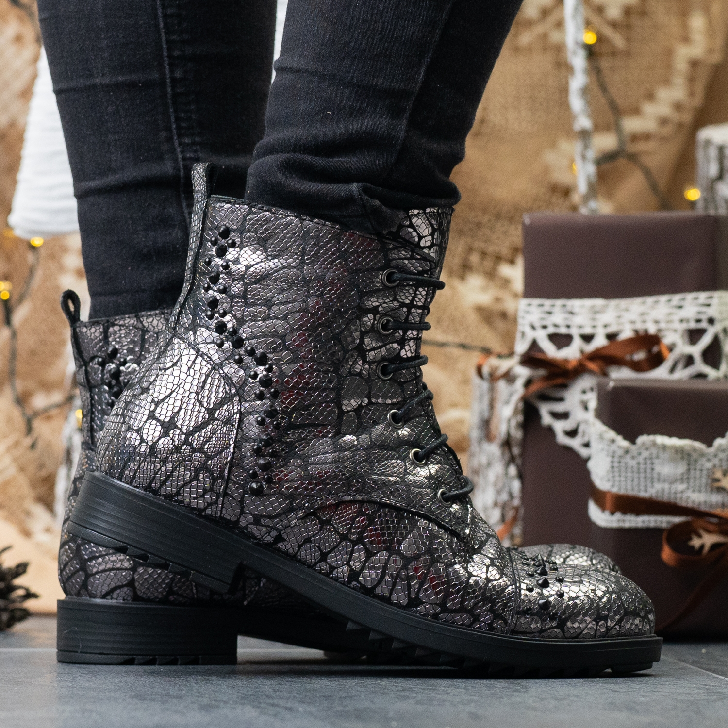 Children's boots PONKI ELGANDO PLATINIUM №31-36