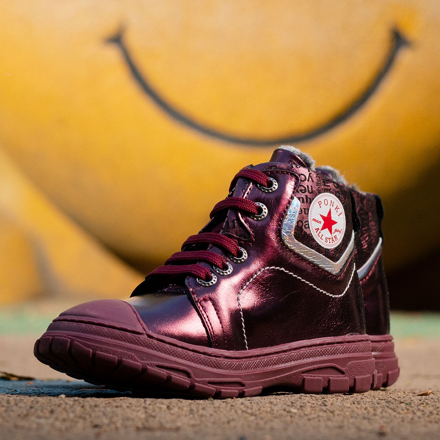 Children's boots PONKI GALOTER BORDEAUX №26-30