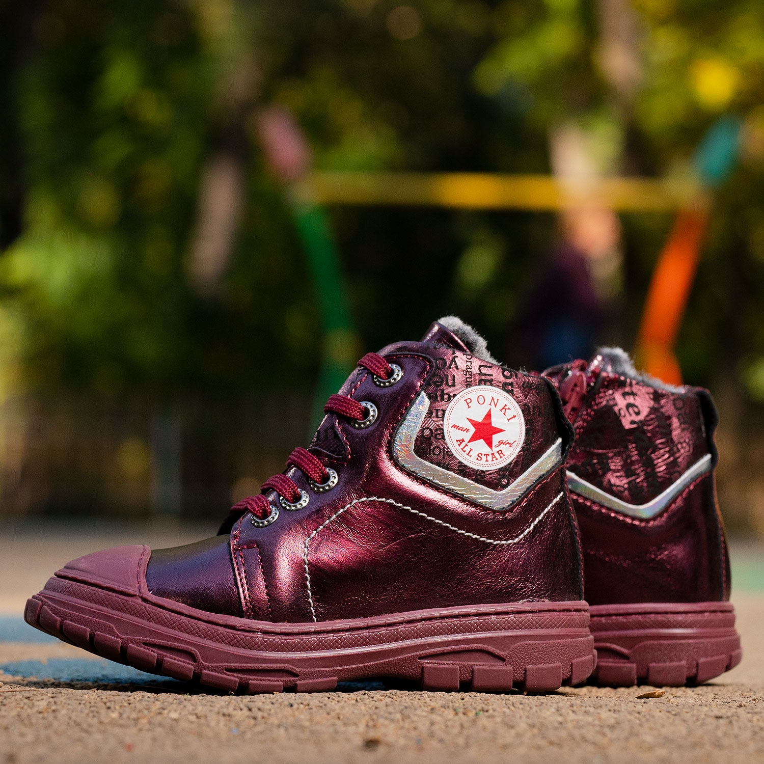 Children's boots PONKI GALOTER BORDEAUX №26-30