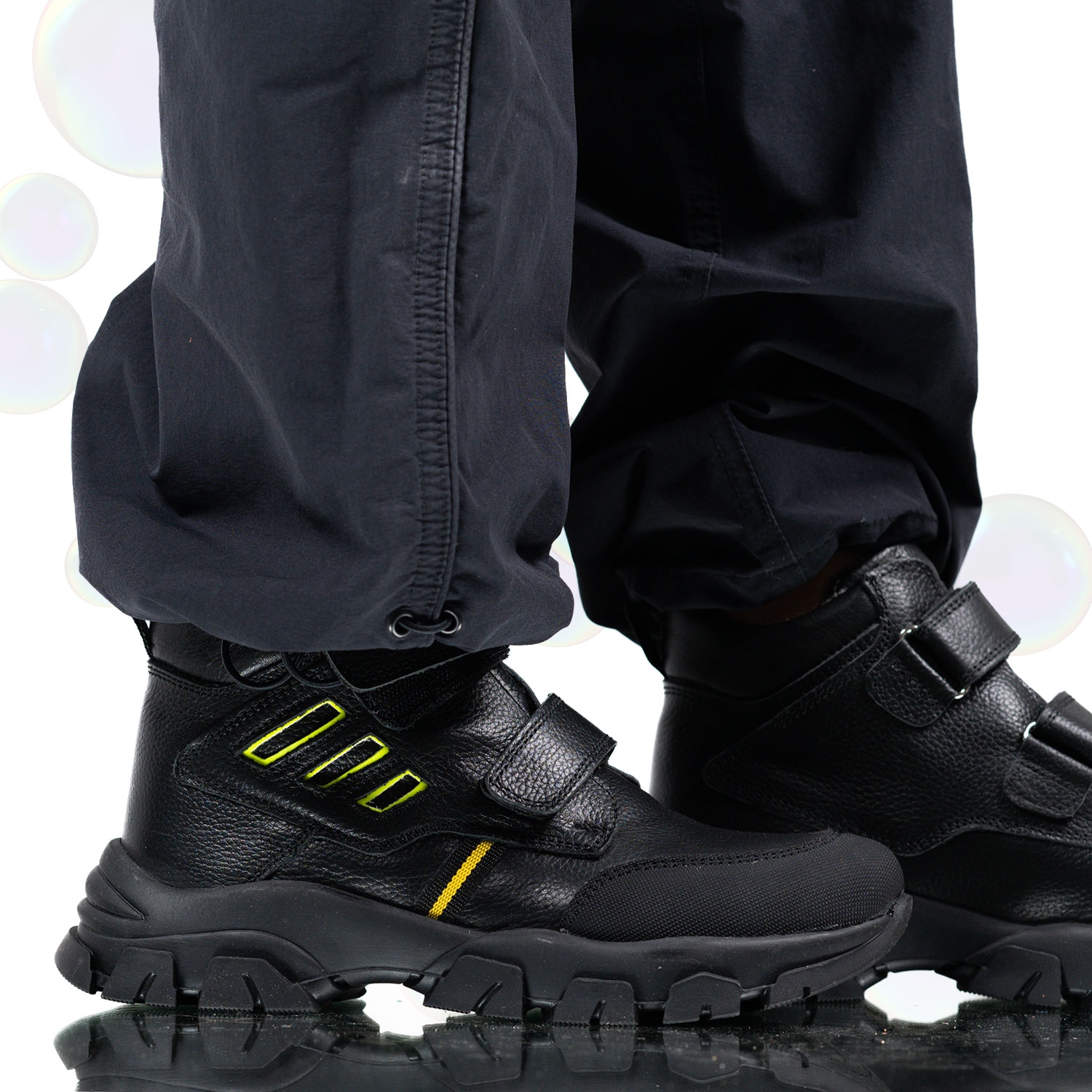 Children's boots PONKI Kyosuke Black 31-36