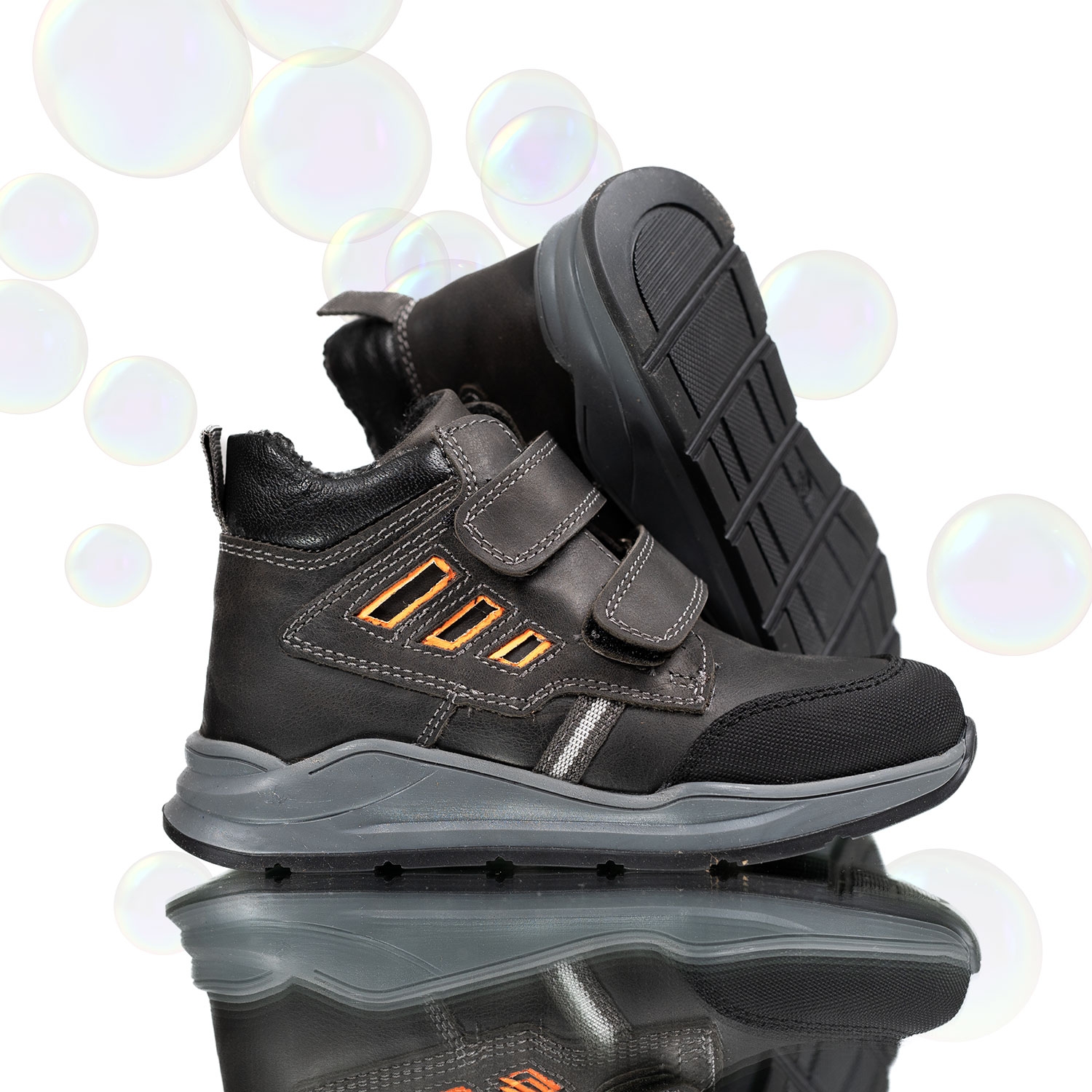 Children's boots PONKI Kyosuke Grey 26-30