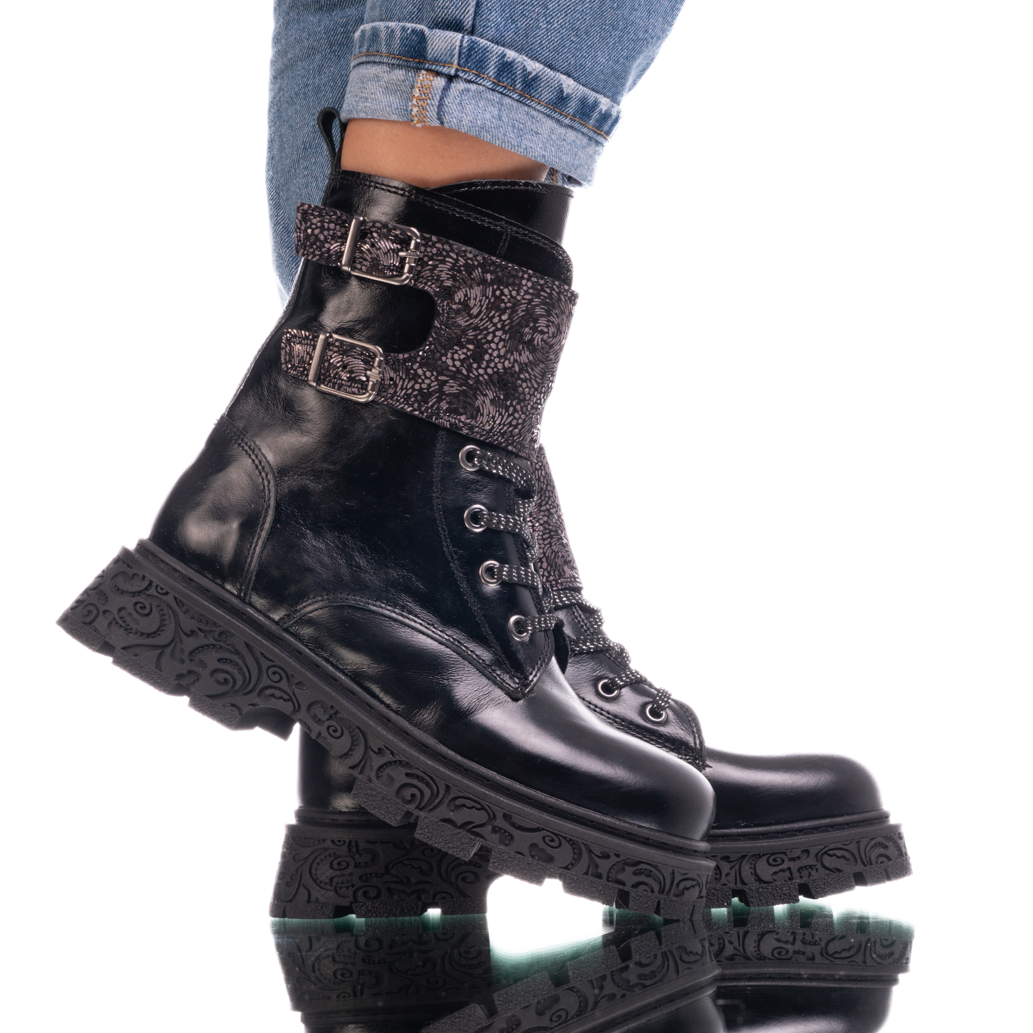 Children's Boots PONKI Malia Black-Sim №32-37