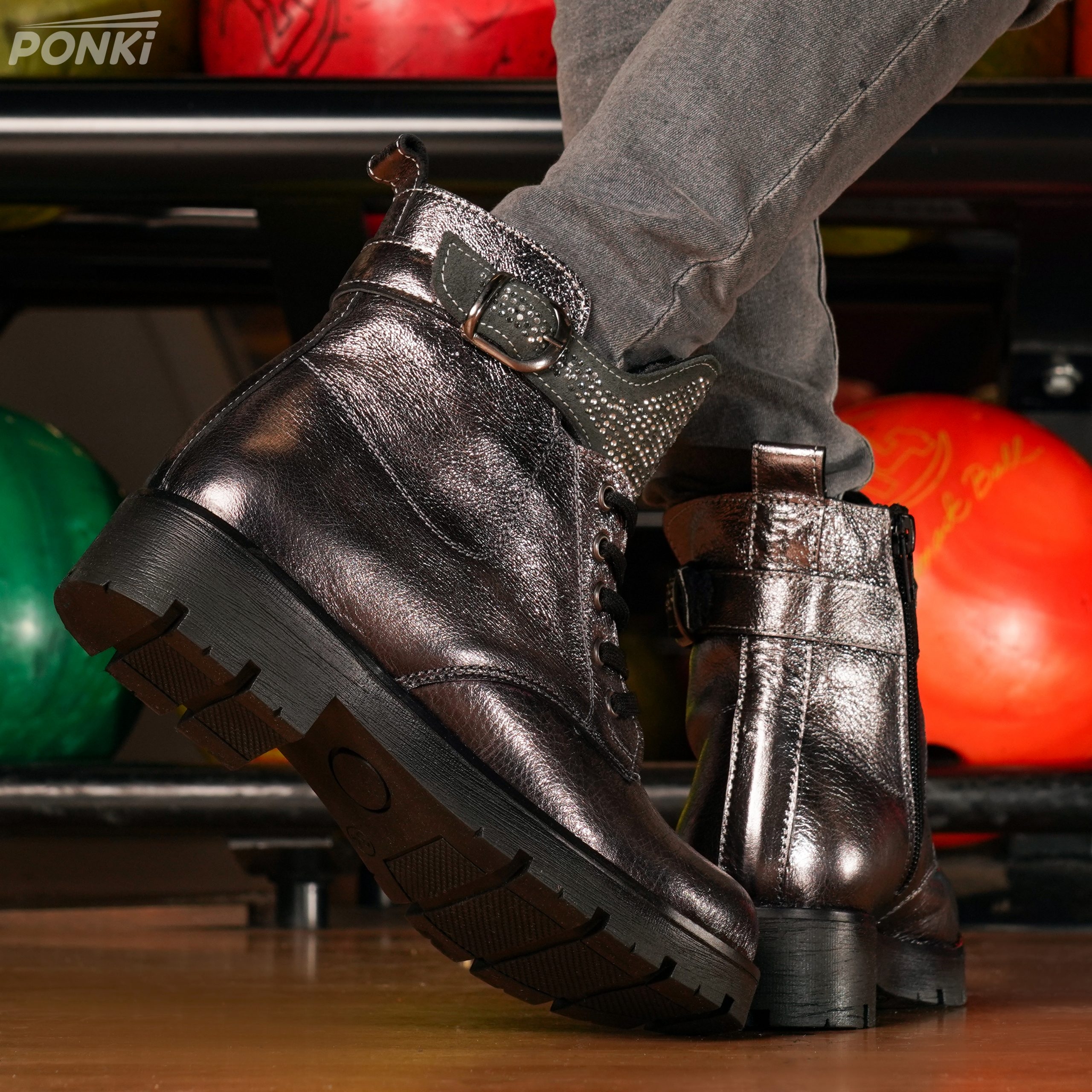 Children's boots PONKI PEARLS PLATINIUM №31-36